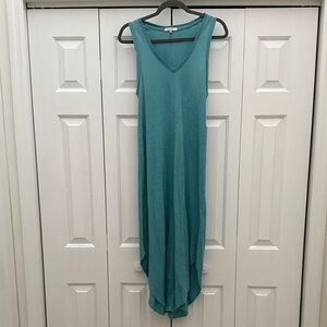 Turquoise Z Supply Sleeveless Maxi Dress